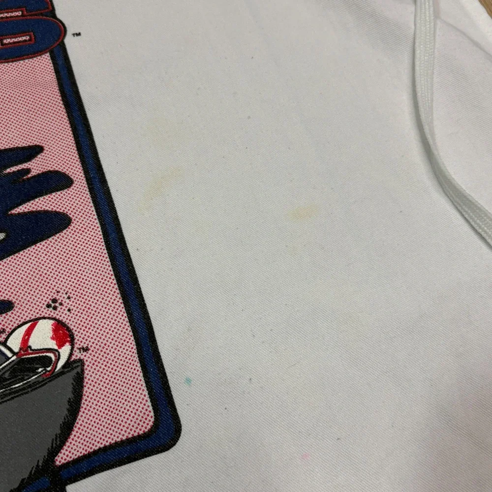 Vintage 1994 Chicago Bears Cookout Cooking Apron NFL Unbalanced Lines White USA